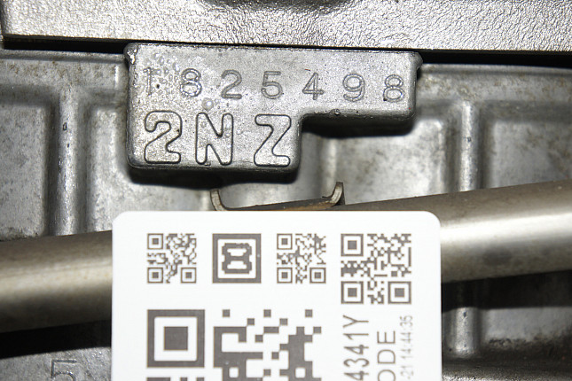 Номер двигателя и фотография площадки Toyota 2NZ-FE