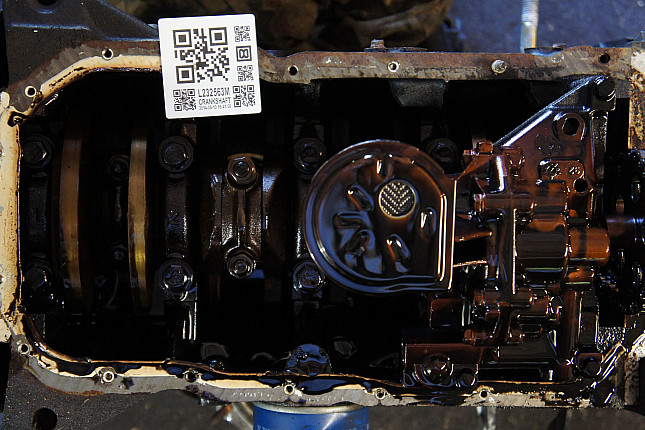 Фотография блока двигателя без поддона (коленвала) CITROËN NFZ (TU5JP)