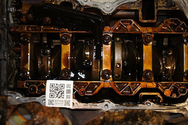 Фотография блока двигателя без поддона (коленвала) FORD QQDB