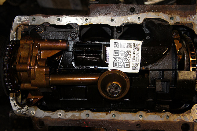 Фотография блока двигателя без поддона (коленвала) AUDI ANB