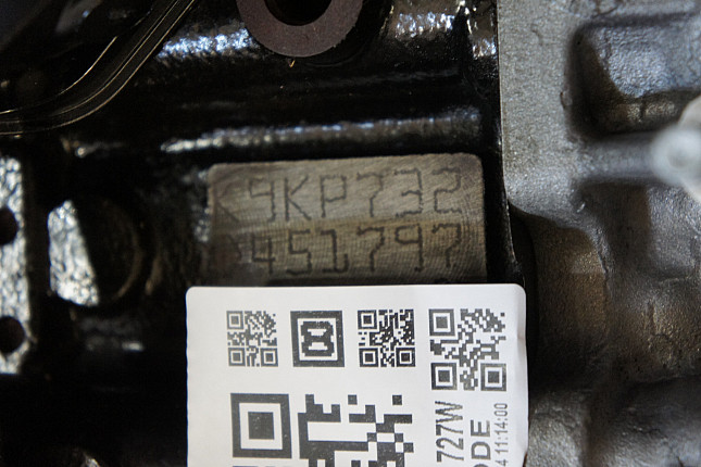 Номер двигателя и фотография площадки RENAULT K9K 732