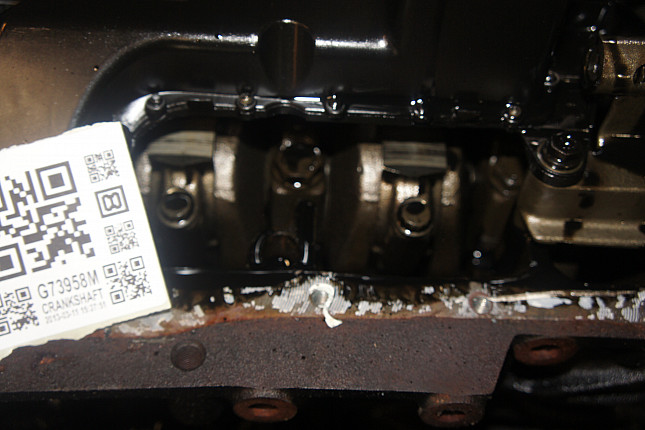 Фотография блока двигателя без поддона (коленвала) VW AVB